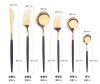 Steak Portuguese knife, fork, round spoon, stainless steel Western Portuguese spoon Specification image